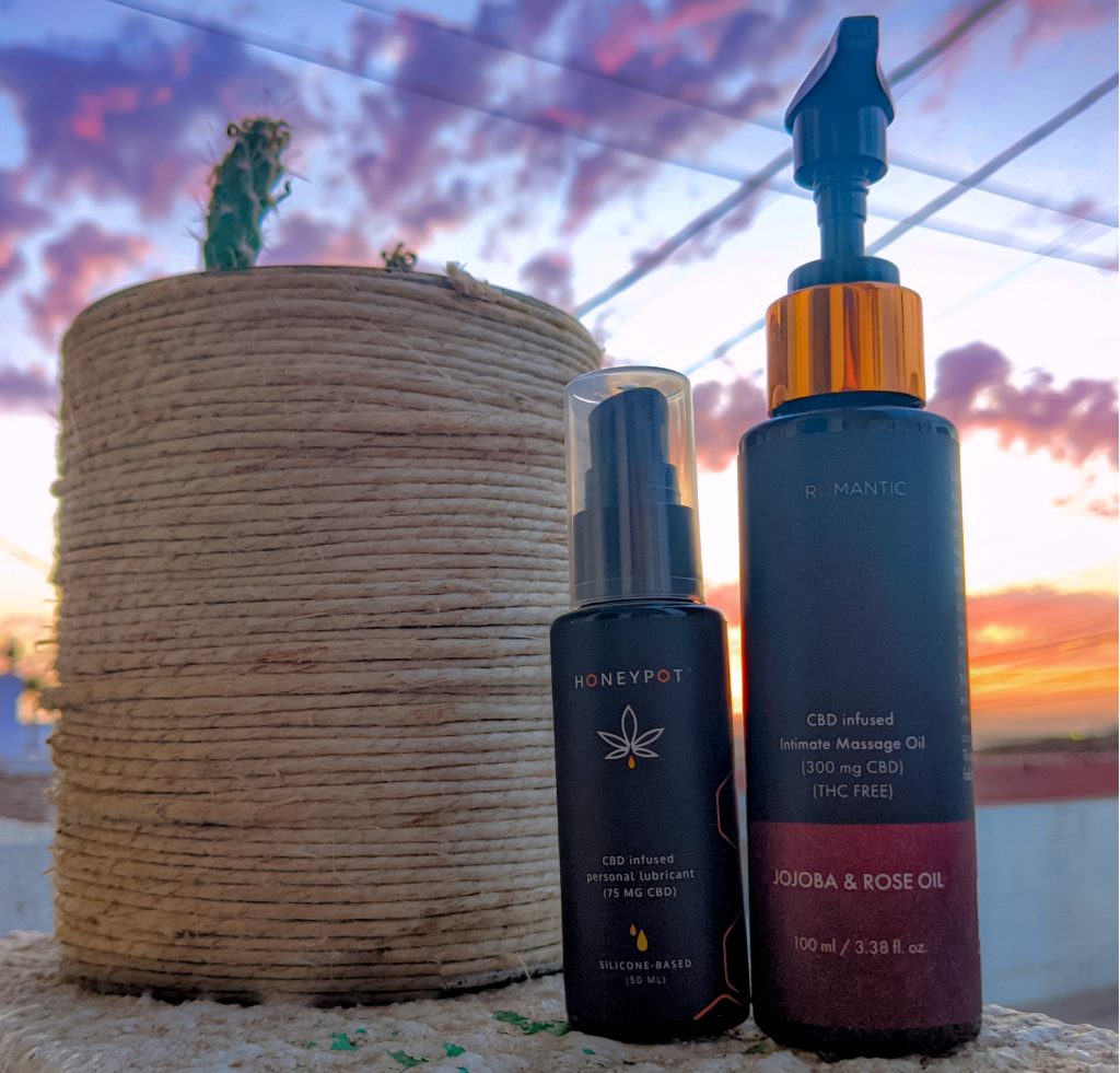 CBD-infused massage oil