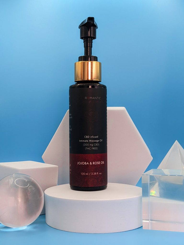 CBD-infused massage oil